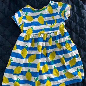 Like new Mini Boden girls lemon dress